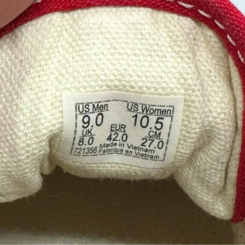 🤩Size 9 Men's VANS Old Skool Colorblock Black Red White Sneakers suede low top - Picture 7 of 7